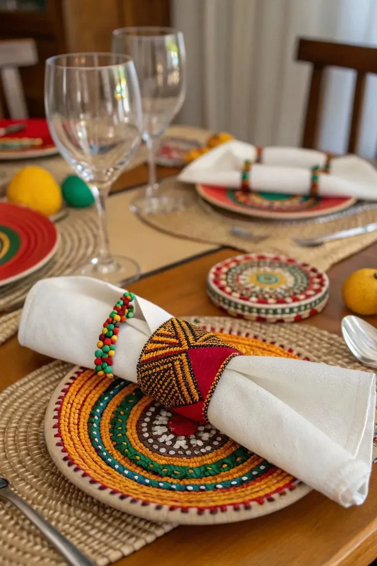 Maasai Beaded Table Mats